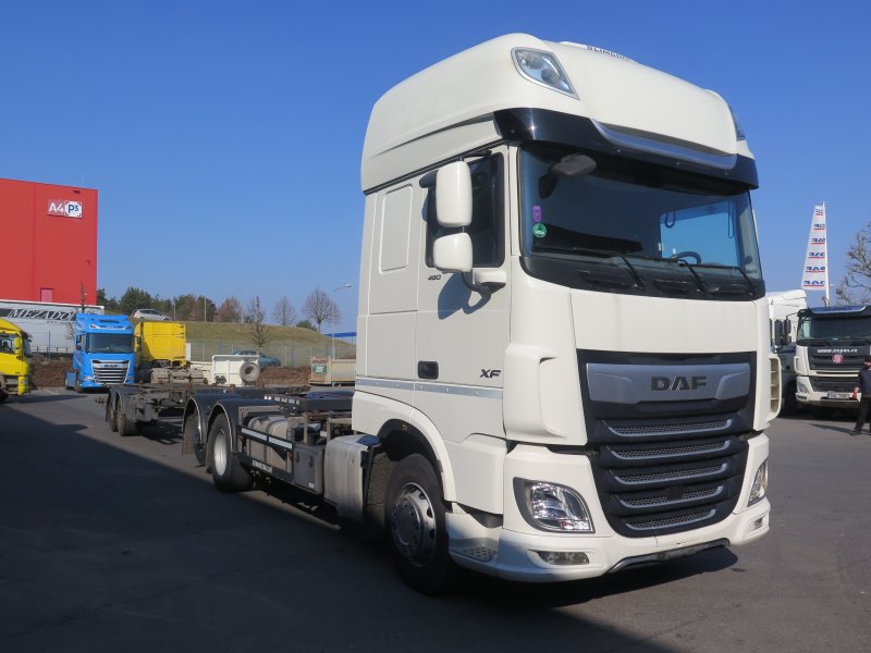 DAF XF 480 SSC FAR 6x2 NOSIČ KONTEJNERŮ BDF + PŘÍVĚS BDF